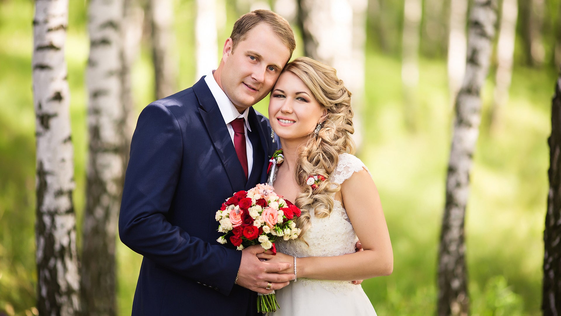 A outdoor shouting for wedding album
